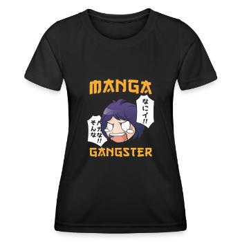 Manga Gangster - Frauen Funktions-T-Shirt - Schwarz - Vorne - AI Model Female 172 light (172cm)