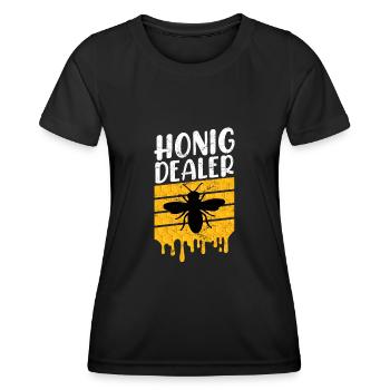 Honig Dealer Bienen Imker Imkerei - Frauen Funktions-T-Shirt - Schwarz - Vorne - AI Model Female 172 light (172cm)