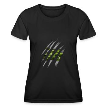 Tanks inside - German Big Cat Tanks - Women's Functional T-Shirt - black - Front - AI Model Female 172 light (172cm)