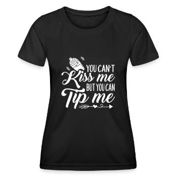 Barman, Barkeeper, Barkeeper - Frauen Funktions-T-Shirt - Schwarz - Vorne - AI Model Female 172 light (172cm)