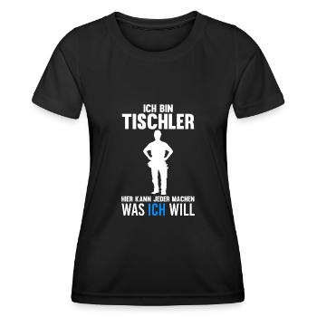 Tischler - Frauen Funktions-T-Shirt - Schwarz - Vorne - AI Model Female 172 light (172cm)