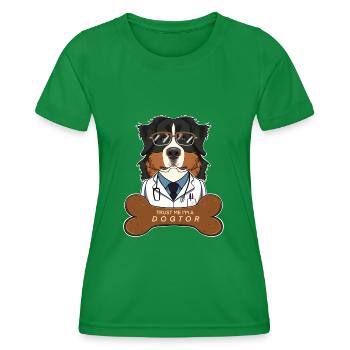 Vétérinaire Bouvier Bernois Trust Me Im A - T-shirt sport Femme - vert - Devant - AI Model Female 172 dark (172cm)