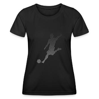 Footballeur - T-shirt sport Femme - noir - Devant - AI Model Female 172 light (172cm)