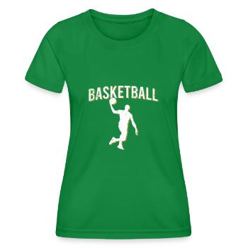Basketball - Women's Functional T-Shirt - kelly green - Front - AI Model Female 172 dark (172cm)