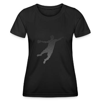 Handball Handballer - Frauen Funktions-T-Shirt - Schwarz - Vorne - AI Model Female 172 light (172cm)