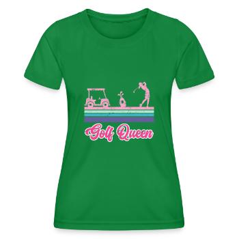 Golf Königin Golferin - Frauen Funktions-T-Shirt - Kelly Green - Vorne - AI Model Female 172 dark (172cm)