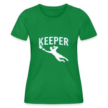 Gardien de but - T-shirt sport Femme - vert - Devant - AI Model Female 172 dark (172cm)