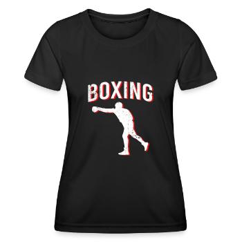 Boxe boxe - T-shirt sport Femme - noir - Devant - AI Model Female 172 light (172cm)