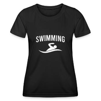 Nager - T-shirt sport Femme - noir - Devant - AI Model Female 172 light (172cm)
