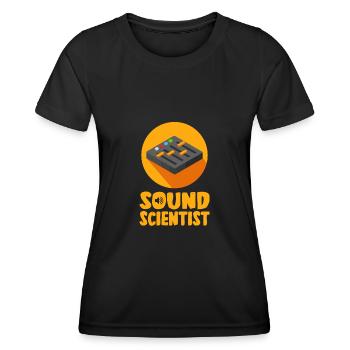 Tontechniker Sound Audio Engineer - Frauen Funktions-T-Shirt - Schwarz - Vorne - AI Model Female 172 light (172cm)