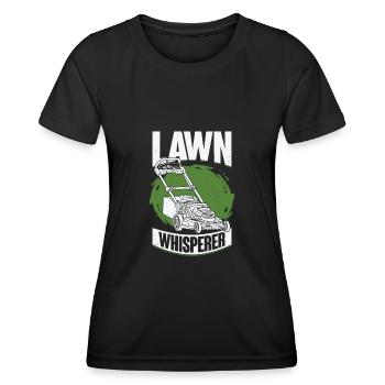 Rasenmäher Rasen Mähen Garten Gärtner Geschenk - Frauen Funktions-T-Shirt - Schwarz - Vorne - AI Model Female 172 light (172cm)