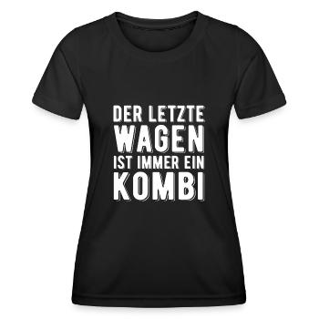 Der letzte Wagen ist ein Kombi schwarzer Humor - Frauen Funktions-T-Shirt - Schwarz - Vorne - AI Model Female 172 light (172cm)
