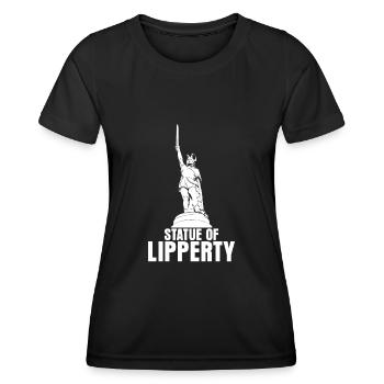 Hermannsdenkmal Witz Detmold Lippe - Frauen Funktions-T-Shirt - Schwarz - Vorne - AI Model Female 172 light (172cm)