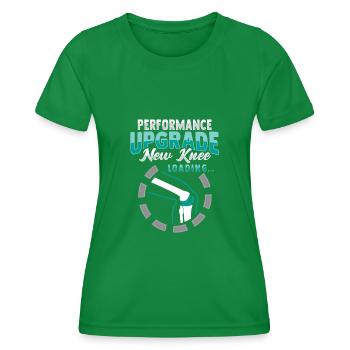 Künstliches Knie - Frauen Funktions-T-Shirt - Kelly Green - Vorne - AI Model Female 172 dark (172cm)