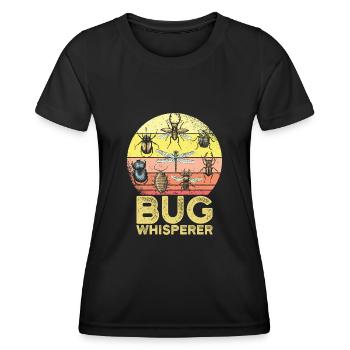 Bug Whisperer Enfants Bug Hunter Cadeau - T-shirt sport Femme - noir - Devant - AI Model Female 172 light (172cm)