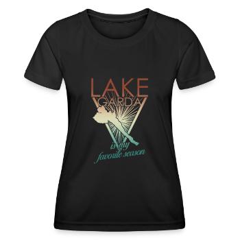 Gardasee Lake Garda Lago di Garda - Women's Functional T-Shirt - black - Front - AI Model Female 172 light (172cm)