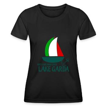 Gardasee Lake Garda Girl Lago di Garda - Women's Functional T-Shirt - black - Front - AI Model Female 172 light (172cm)