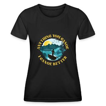 Canoë Canoë Tout ce que vous Canoë - T-shirt sport Femme - noir - Devant - AI Model Female 172 light (172cm)