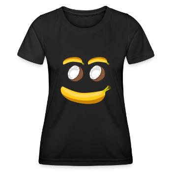 Bananas and coconut with banana - Women's Functional T-Shirt - black - Front - AI Model Female 172 light (172cm)