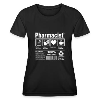 Pharmacist - Frauen Funktions-T-Shirt - Schwarz - Vorne - AI Model Female 172 light (172cm)