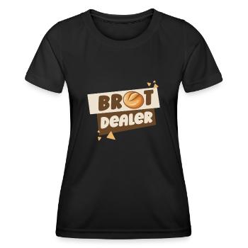 Bäcker Backen Konditor - Frauen Funktions-T-Shirt - Schwarz - Vorne - AI Model Female 172 light (172cm)