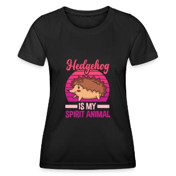 Igel Igel Igel - Frauen Funktions-T-Shirt - Schwarz - Vorne - AI Model Female 172 light (172cm)