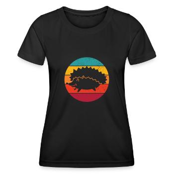 Igel Igel Igel - Frauen Funktions-T-Shirt - Schwarz - Vorne - AI Model Female 172 light (172cm)