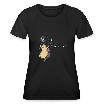 Igel Igel Igel - Frauen Funktions-T-Shirt - Schwarz - Vorne - AI Model Female 172 light (172cm)