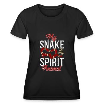 Serpent Serpent Mon Serpent Est Mon Serpent - T-shirt sport Femme - noir - Devant - AI Model Female 172 light (172cm)