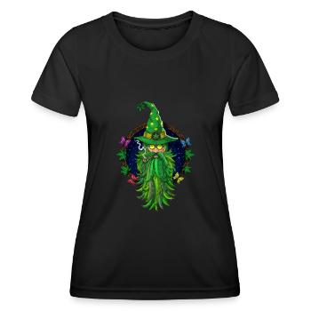 Weed Wizard Stoner - Women's Functional T-Shirt - black - Front - AI Model Female 172 light (172cm)