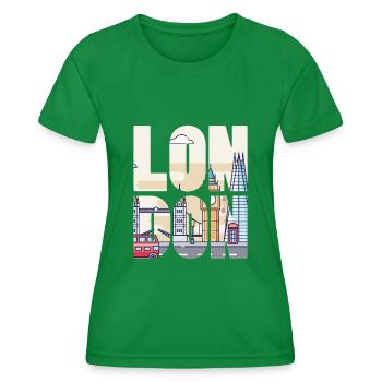 London - Frauen Funktions-T-Shirt - Kelly Green - Vorne - AI Model Female 172 dark (172cm)