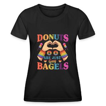 Cupcake Design für Konditor | Cupcake Dealer - Frauen Funktions-T-Shirt - Schwarz - Vorne - AI Model Female 172 light (172cm)