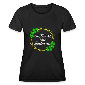 Junggesellinnenabschied Braut Trauzeugin - Frauen Funktions-T-Shirt - Schwarz - Vorne - AI Model Female 172 light (172cm)