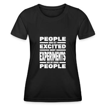 Chimiste Chimiste Technicien de laboratoire chimique Technicien chimique Technicien chimique - T-shirt sport Femme - noir - Devant - AI Model Female 172 light (172cm)