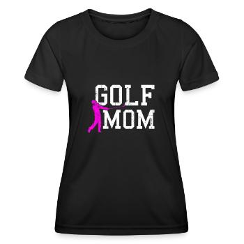 golf mom - Frauen Funktions-T-Shirt - Schwarz - Vorne - AI Model Female 172 light (172cm)