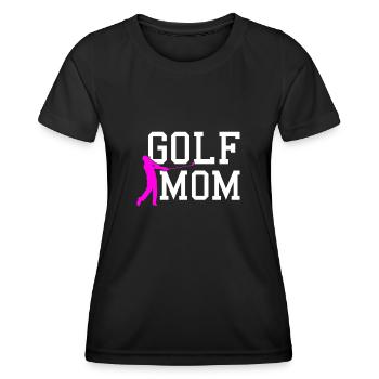 golf mom - Frauen Funktions-T-Shirt - Schwarz - Vorne - AI Model Female 172 light (172cm)