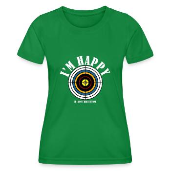 Archers de tir à l’arc 3D Longbow - T-shirt sport Femme - vert - Devant - AI Model Female 172 dark (172cm)