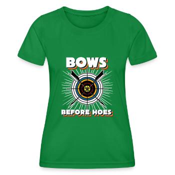 Archer Longbow Archer 3D Tir à l’arc - T-shirt sport Femme - vert - Devant - AI Model Female 172 dark (172cm)