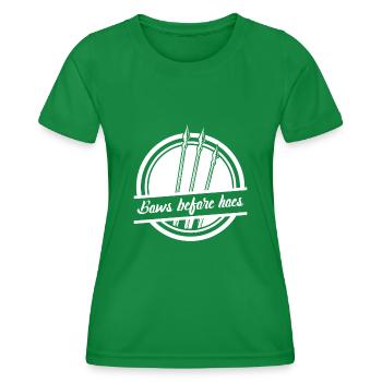 Arc à poulies 3D Arc à poulies Longbow - T-shirt sport Femme - vert - Devant - AI Model Female 172 dark (172cm)