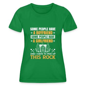 Géologue Géologue Fossiles - T-shirt sport Femme - vert - Devant - AI Model Female 172 dark (172cm)