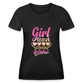 Cupcake Design für Konditor | Cupcake Dealer - Frauen Funktions-T-Shirt - Schwarz - Vorne - AI Model Female 172 light (172cm)