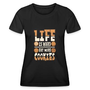 Cupcake Design für Konditor | Cupcake Dealer - Frauen Funktions-T-Shirt - Schwarz - Vorne - AI Model Female 172 light (172cm)