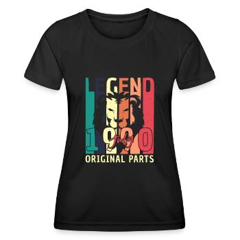 Geboren 1990 Im Juli - Frauen Funktions-T-Shirt - Schwarz - Vorne - AI Model Female 172 light (172cm)