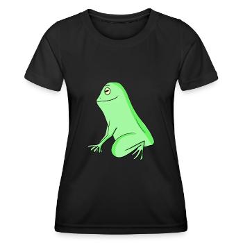 Frog - Women's Functional T-Shirt - black - Front - AI Model Female 172 light (172cm)