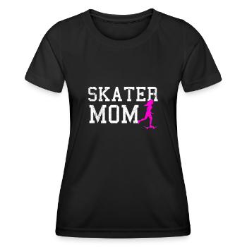 skater mom - Frauen Funktions-T-Shirt - Schwarz - Vorne - AI Model Female 172 light (172cm)
