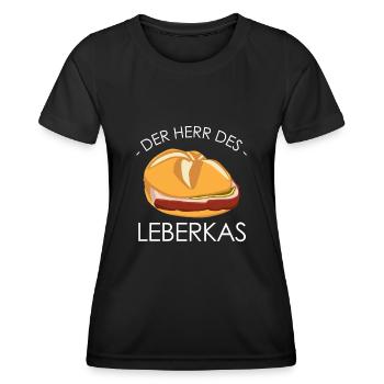 Leberkäse Fleischkäse Leberkas - Frauen Funktions-T-Shirt - Schwarz - Vorne - AI Model Female 172 light (172cm)