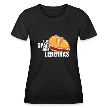 Leberkäse Fleischkas Spaß mit Leberkas - Frauen Funktions-T-Shirt - Schwarz - Vorne - AI Model Female 172 light (172cm)