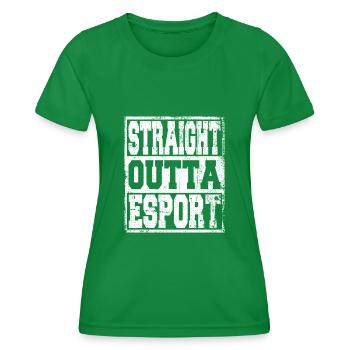 Esport saying funny - Women's Functional T-Shirt - kelly green - Front - AI Model Female 172 dark (172cm)