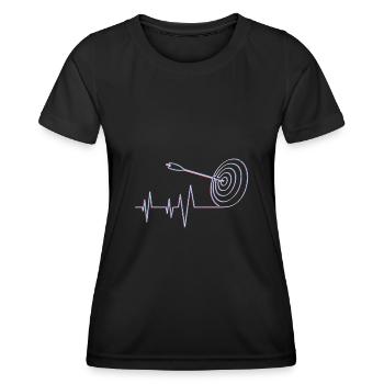 Archery Target Arrow Bow Archer - Women's Functional T-Shirt - black - Front - AI Model Female 172 light (172cm)
