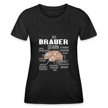 BRAUER Spruch Beruf Sarkasmus Lustig Humor - Frauen Funktions-T-Shirt - Schwarz - Vorne - AI Model Female 172 light (172cm)